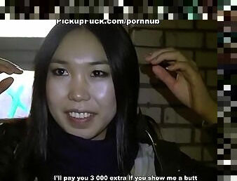 Young Asian sucks dick in the ass and gives