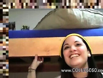 Young college students enjoying copulate