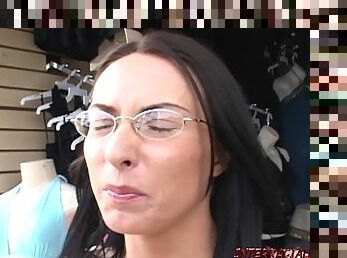 Mom in glasses get a monster black cock fucking from Blackzilla
