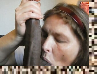 Sometimes a woman just a big black cock to suck on and this slut loves my BBC