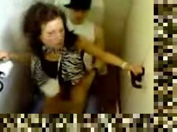 Teen Schoolgirl Secretly Taped Fucking a Club Dj in a toilet stall
