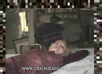 Crazy old crackhead interview for sex