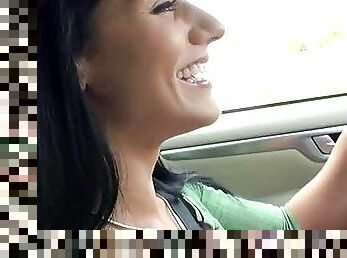 Cute slut goes down&sucks