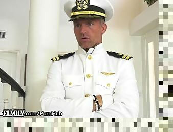 Bratty Ebony Step Daughter Disciplined by Military StepDaddy