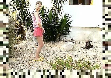 Posing and peeing of my girlfriend