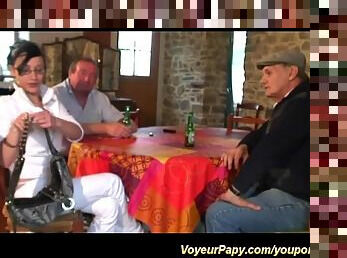 Old and young threesome