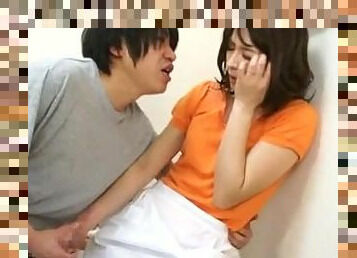 He just starts jerking off infront of his mom