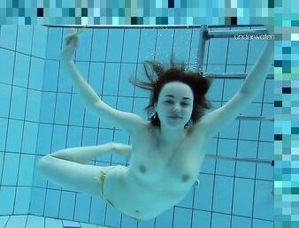Little tits teen Lada underwater naked