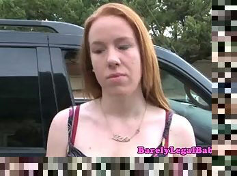Kierra Wilde redhead gets facialized