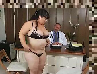 Asian BBW fucks her Doc and swallows all