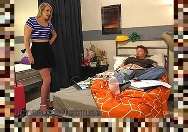 Blonde Fucks Her Roommate With Her BIg Dick