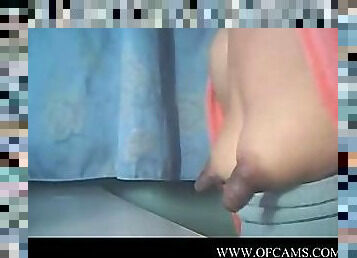 Super puffy nipples cucumber freak play