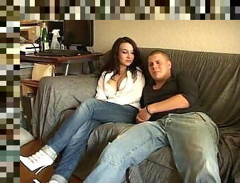 Sweet European teen gets interviewed and quickly fucked