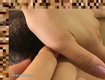 Touching and masturbating of korean clit