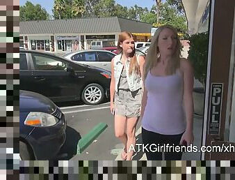 Double Date with Tegan and Lara ends with creampie!