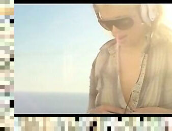 Summer love on the beach in art fuck
