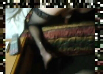Bi Sexual Cross dressing hubby gets fucked & fist fucked by wife
