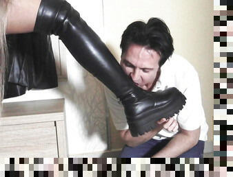 Brats Girls Slave Foot Task After Coming Home!