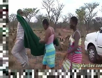 Extreme african safari sex orgy