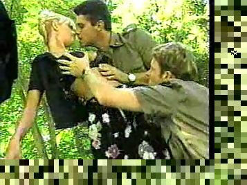 two italian police officers fucking a prisoner in outdoor