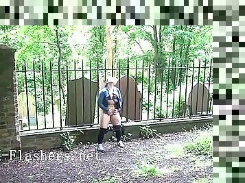 Sexy Ashley Rider flashing London and public exhib