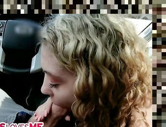 SisLovesMe - Curly Haired Cutie Gets Fucked By Big Dick Stepbrother
