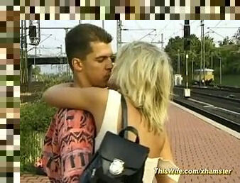 Train fucking with nasty wife