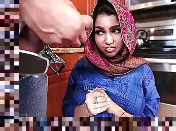 Middle eastern teen Ada pussy creampied