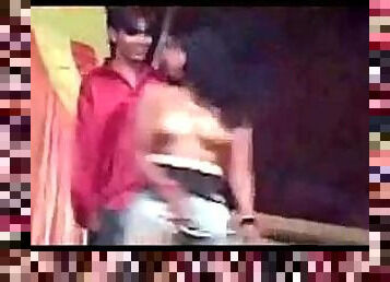 Indian couples dance topless at public talent show