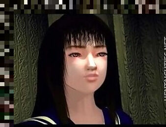 Brunette 3D anime hoe gets slit rubbed