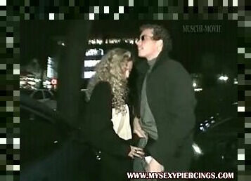 Pierced milf in black stockings street meat anal sex