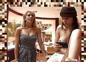 MILF Cherie DeVille grows closer to stepdaughter with oral