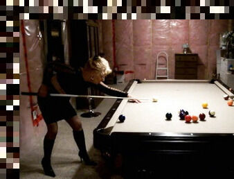 Caryl knows how to Stroke that  Wood like a classy mature