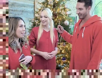 foster tapes - sexy cute hot blonde teen joins parents for hot threesome