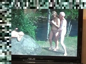 Pervert grandpa pee and and wank in public toilets and hotels