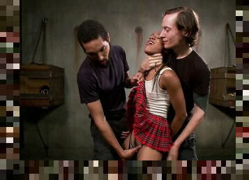 Owen Gray invites friend to check out pussy and anus of nasty black girlfriend