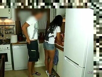 German Mom Caught Young Step-Son Masturbate and get Fucked