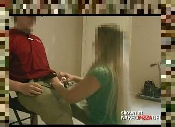 Hand Job For The Pizza Guy