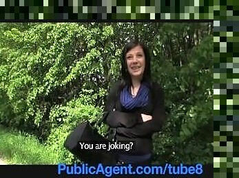 PublicAgent Innocent young woman fucked in the bushes
