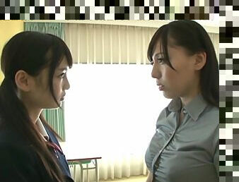 Asian Teen Brat Dominates Submissive Teacher