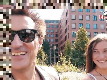 Au pair Studentin und touristin abgeschleppt - german guy public pick up skinny tourist teen for outdoor casting
