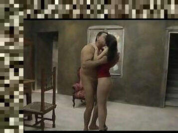 Young teen in red fucking older man