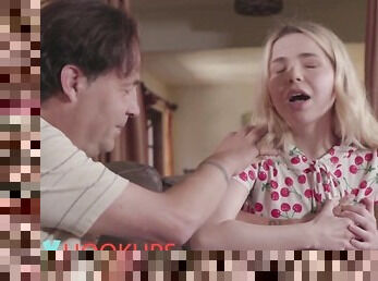 Family Hookups - LIL step daughter blonde Alina West fucks her old stepda