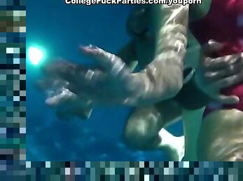 Student orgy in the pool