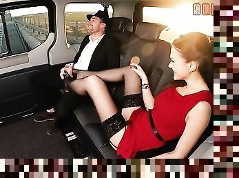 VIPSEXVAULT - Hot British Babe Tina Kay Drilled By Czech Uber Driver
