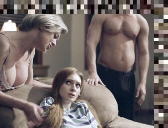 Fabulous mom daughter home foursome
