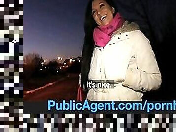 PublicAgent Sexy Clair fucking me in the restaurant toilets