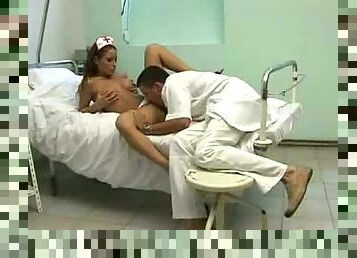 Sex star nurse has to see the doctor for her nymphomania!